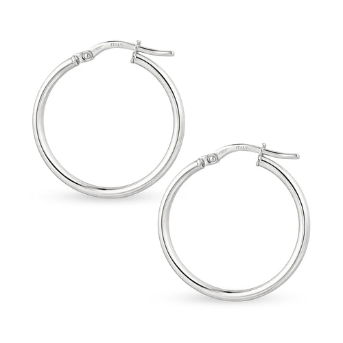 Medium Hoop Earrings - detail view | Prime Jewellery