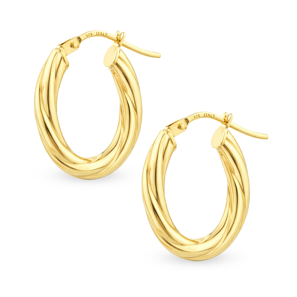 Rounded Small Hoop - detail view | Prime Jewellery