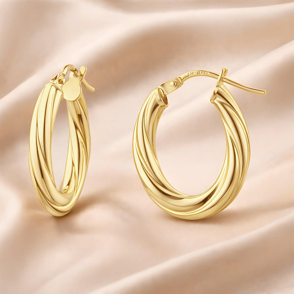 Rounded Small Hoop - detail view | Prime Jewellery