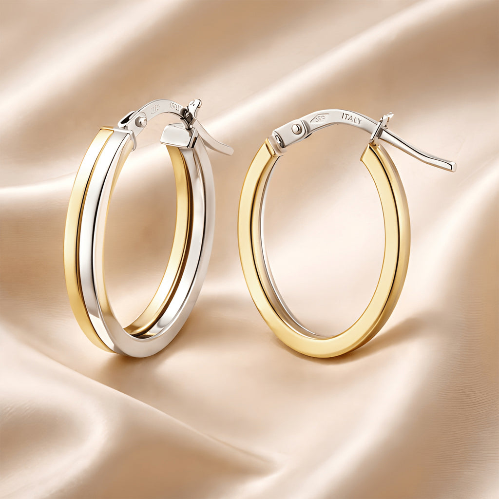 Hoop Earrings 9ct - detail view | Prime Jewellery