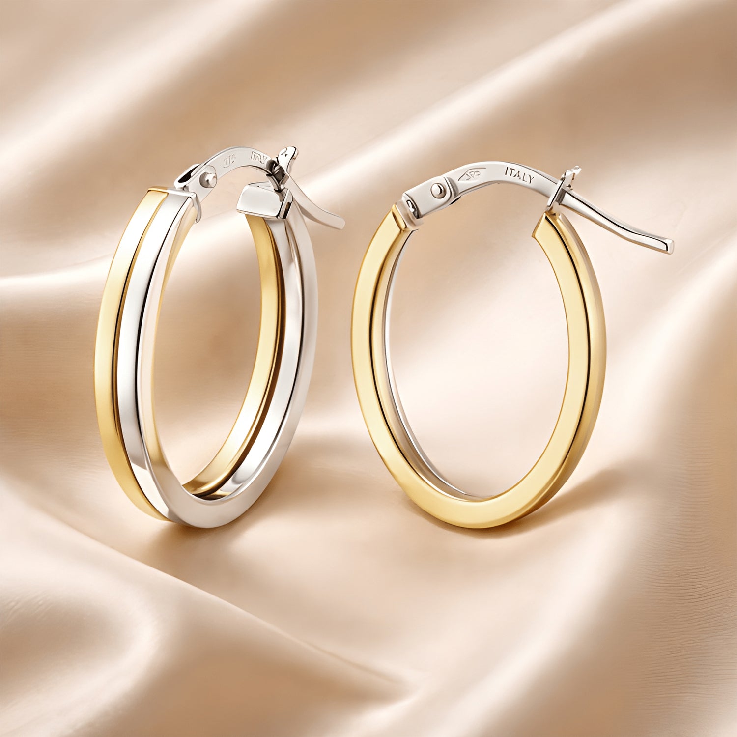 Hoop Earrings 9ct - detail view | Prime Jewellery