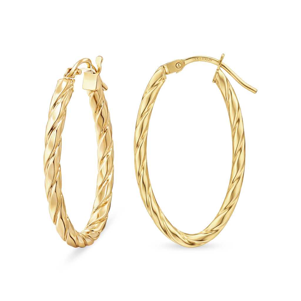 Hoop Earrings 9ct Yellow Gold | Prime Jewellery
