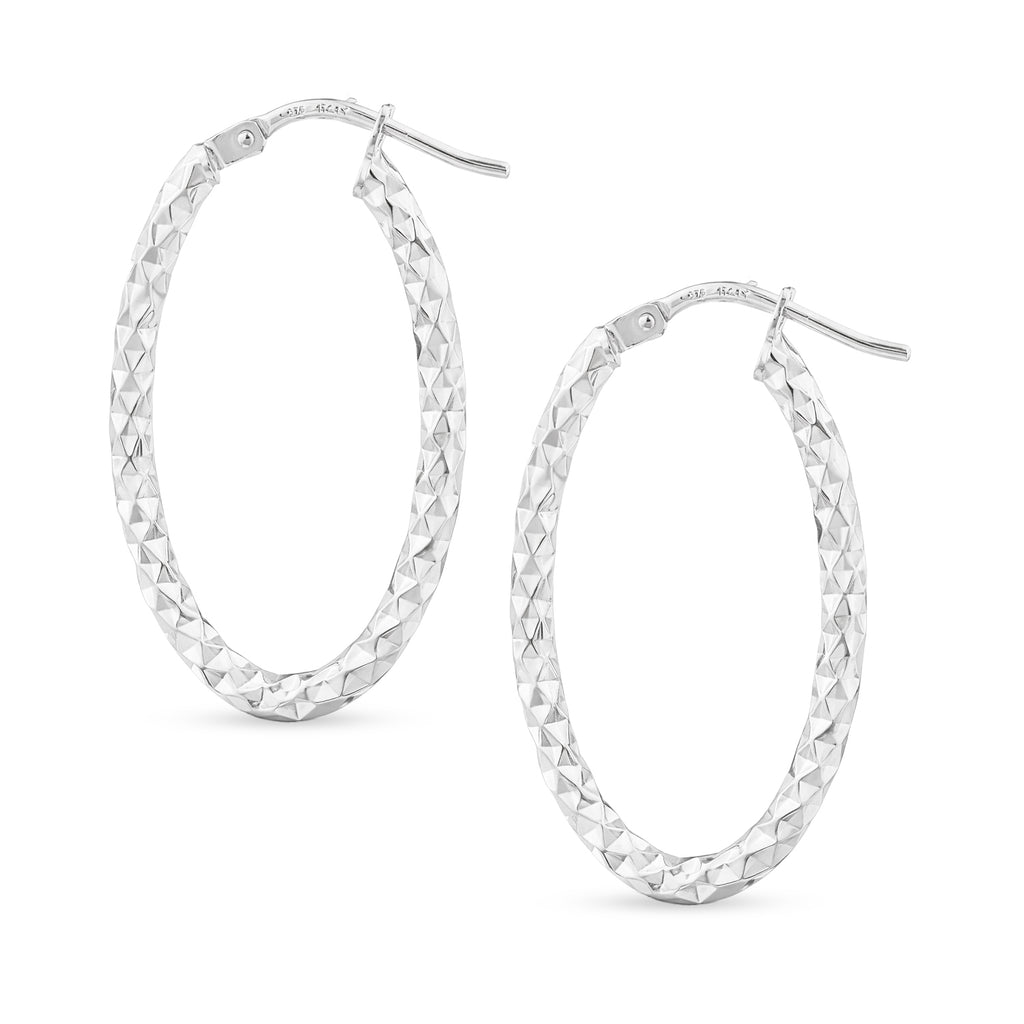 Twist Medium Hoop - detail view | Prime Jewellery