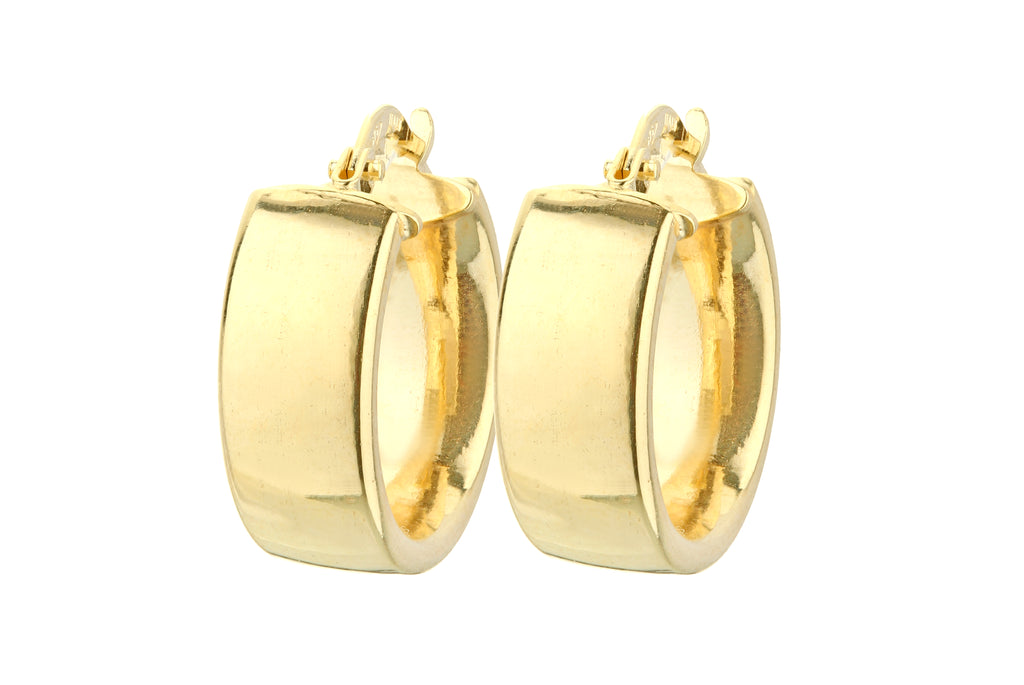 9ct Yellow Gold Huggie Hoop Earrings
