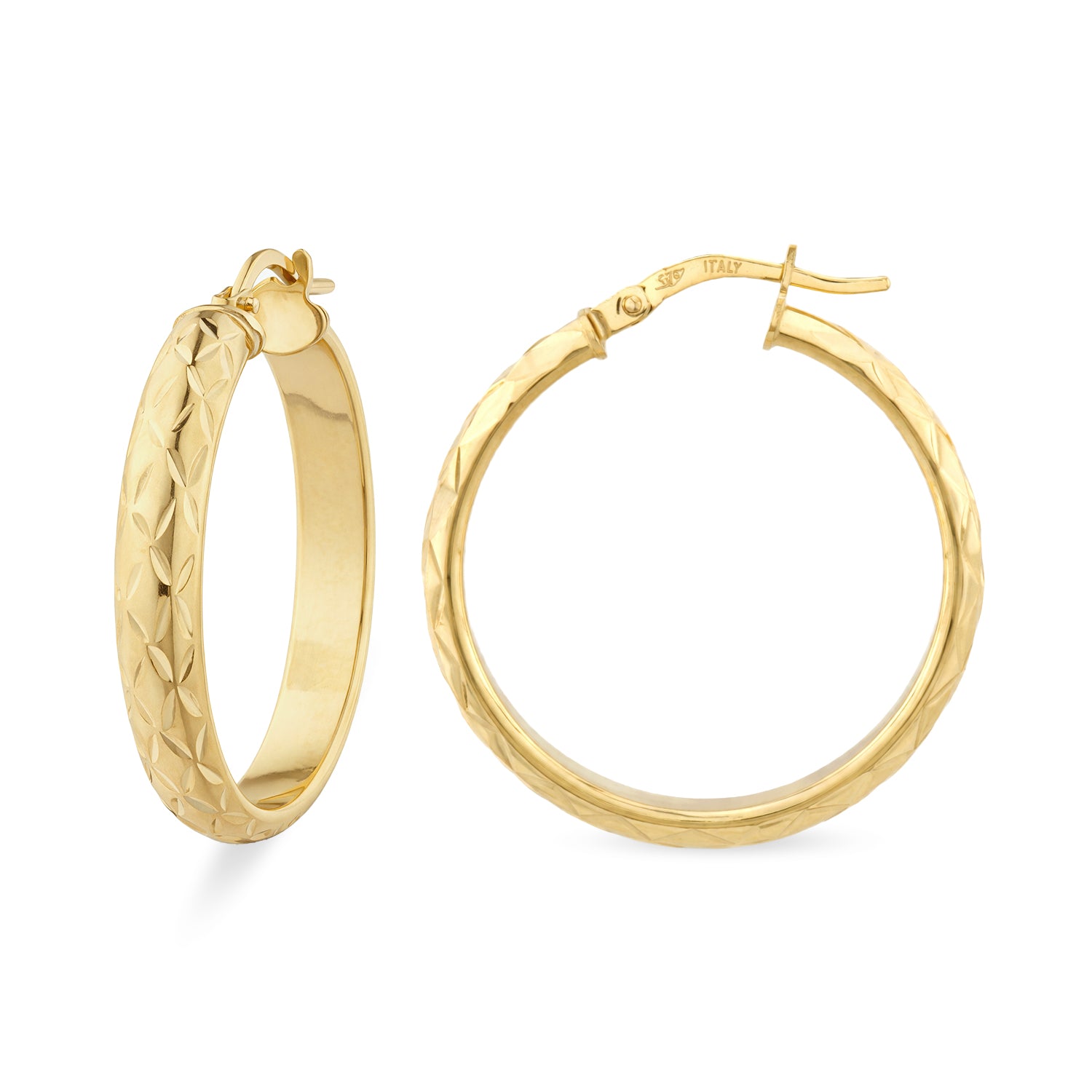 Hoop Earrings 9ct Yellow Gold | Prime Jewellery