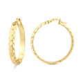 Diamond Hoop Earrings 9ct Yellow Gold | Prime Jewellery