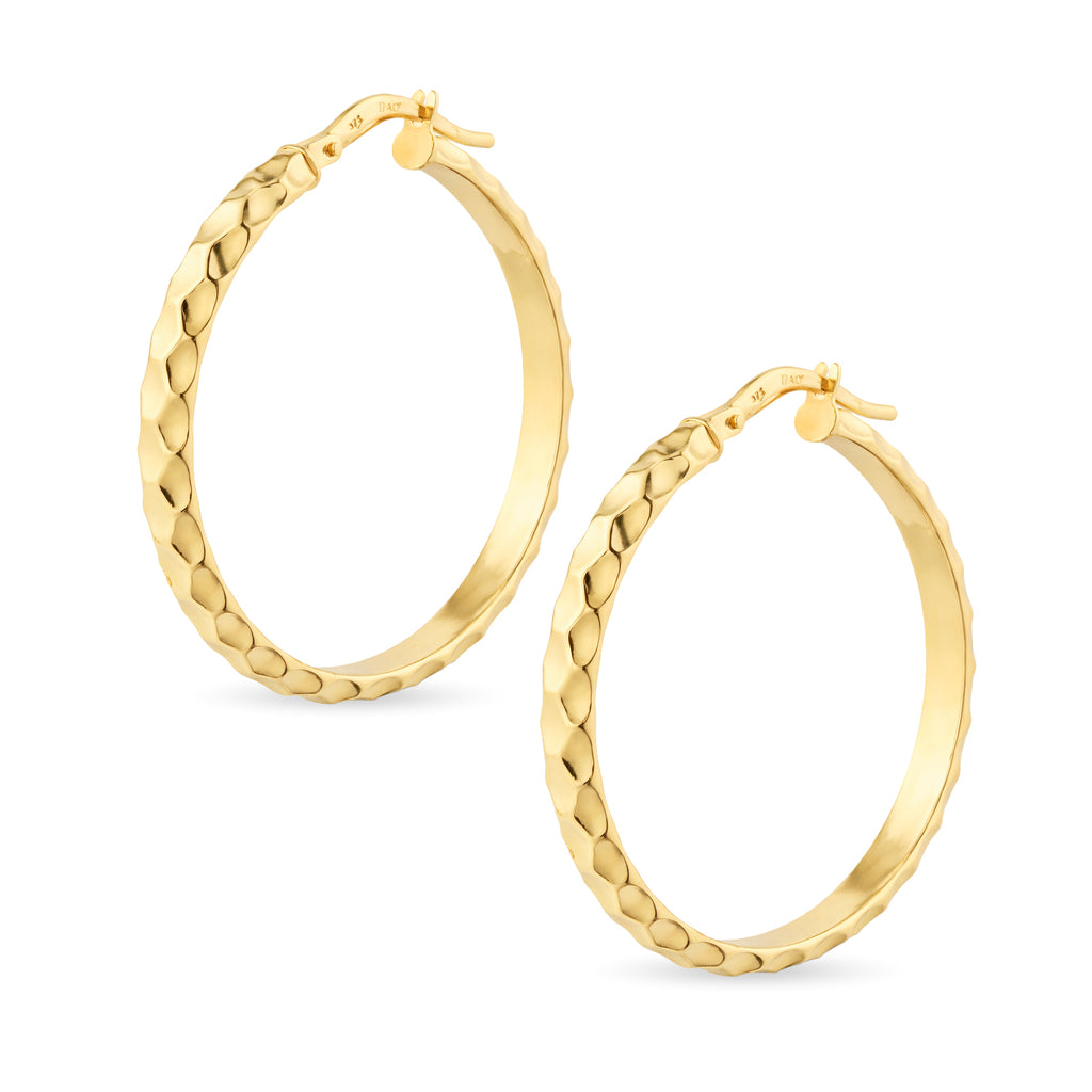 Diamond Hoop Earrings - detail view | Prime Jewellery