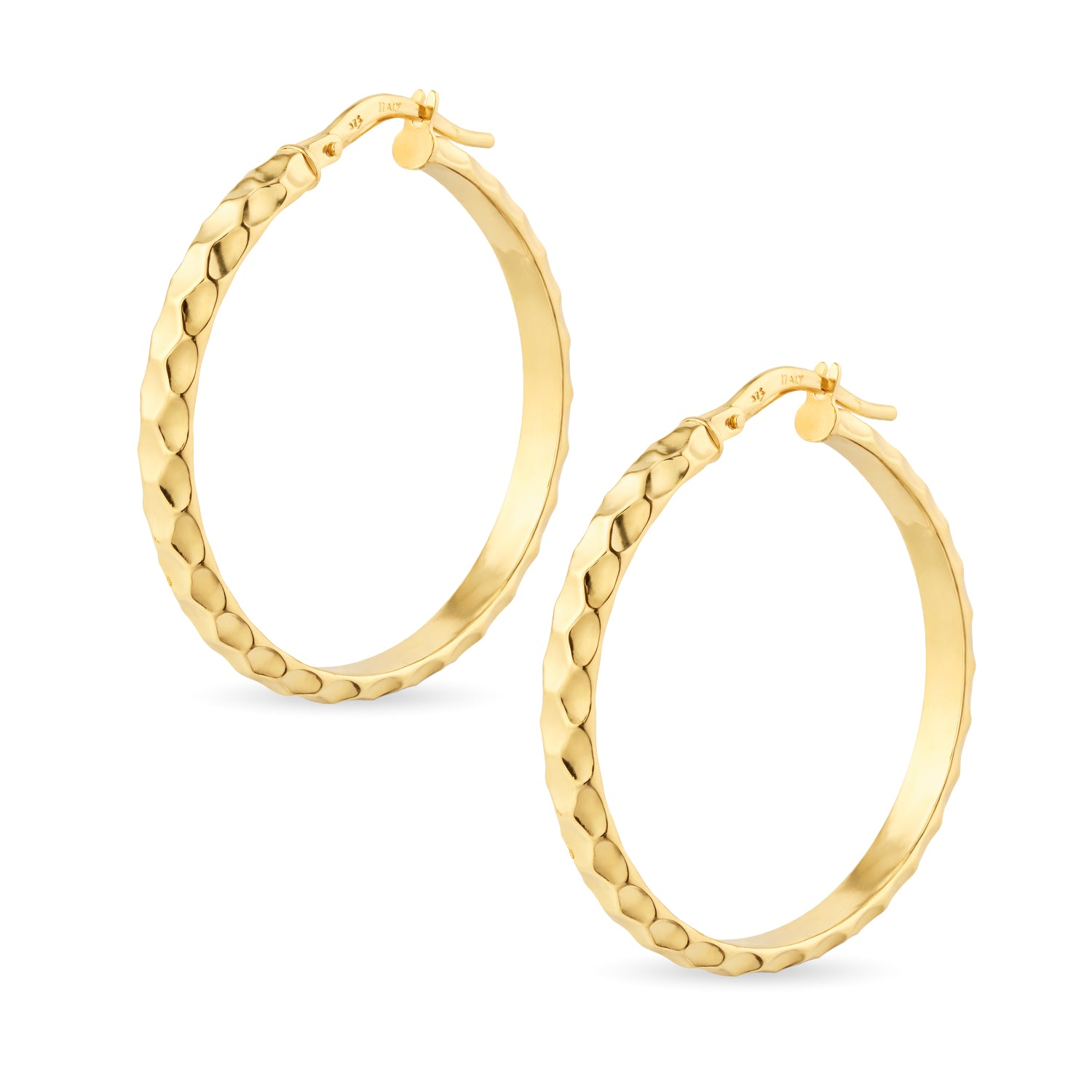 Diamond Hoop Earrings - detail view | Prime Jewellery