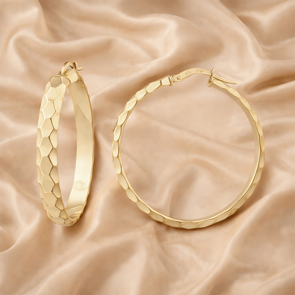 Diamond Hoop Earrings - detail view | Prime Jewellery