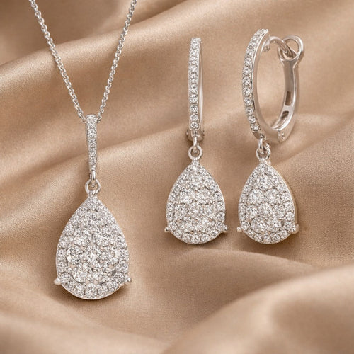 Diamond Earrings - detail view | Prime Jewellery