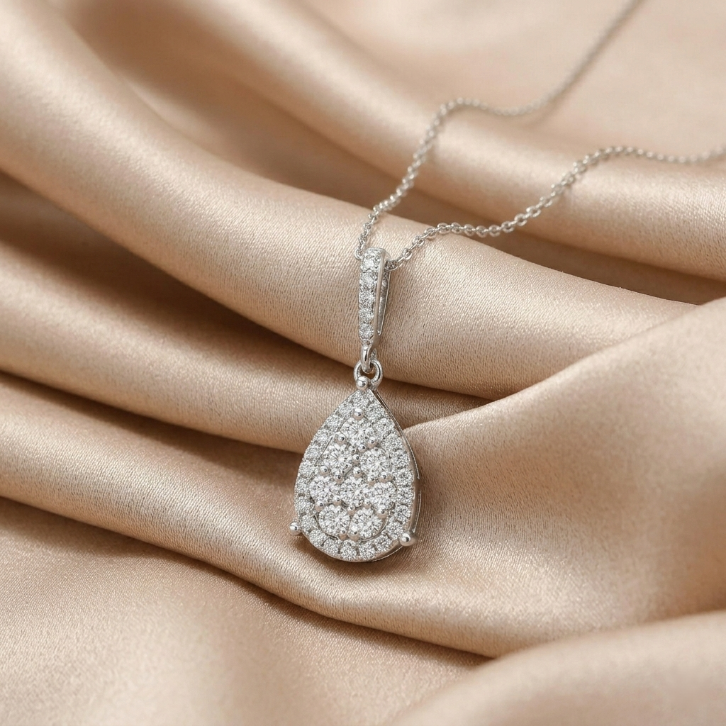 Diamond Necklace - detail view | Prime Jewellery