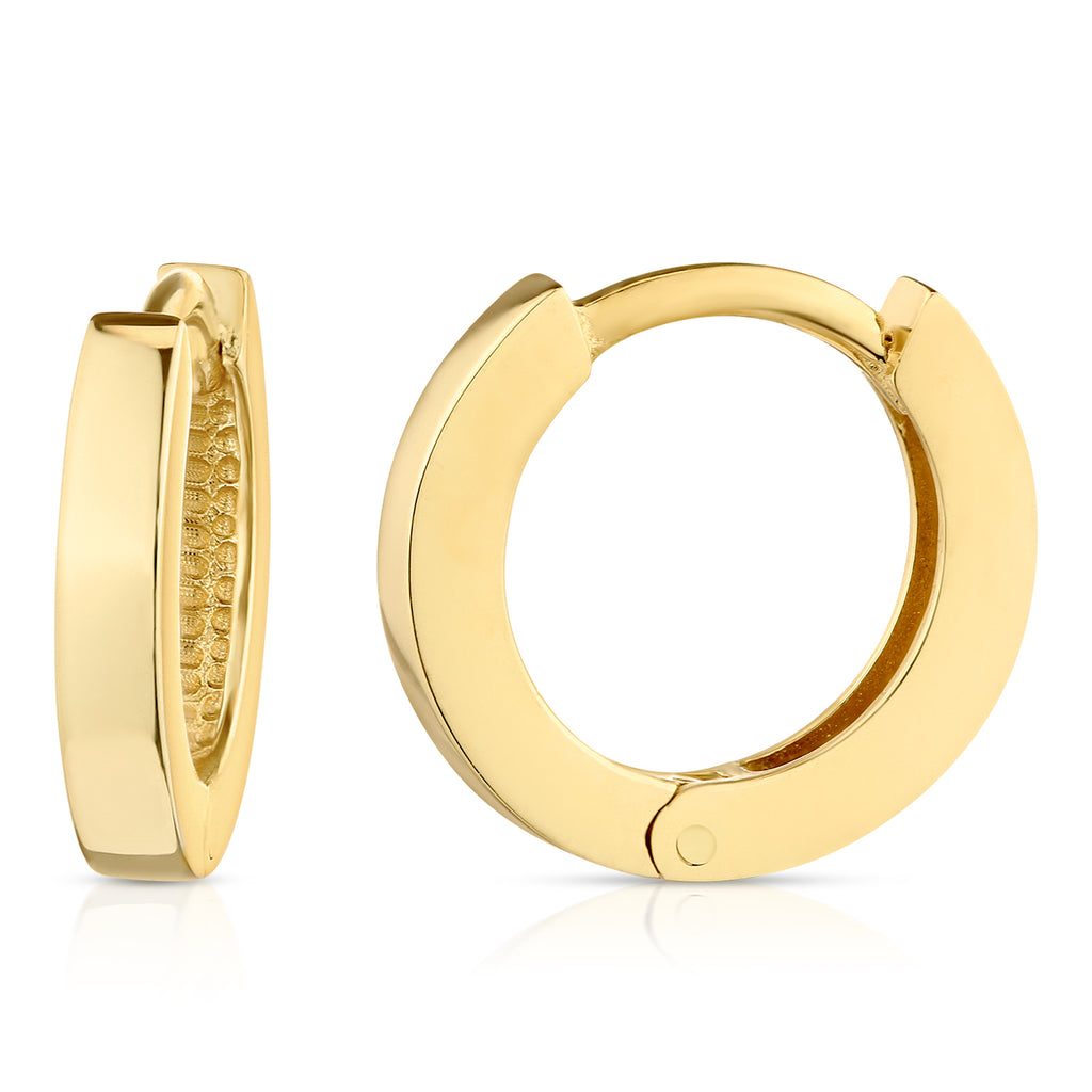 9ct Yellow Gold Huggy Earrings
