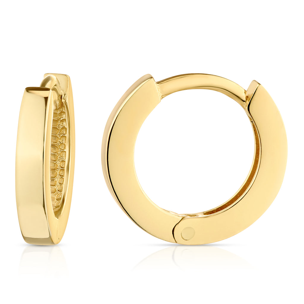 9ct Yellow Gold Huggy Earrings