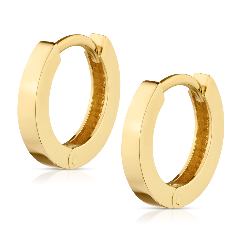 9ct Yellow Gold Huggy Earrings