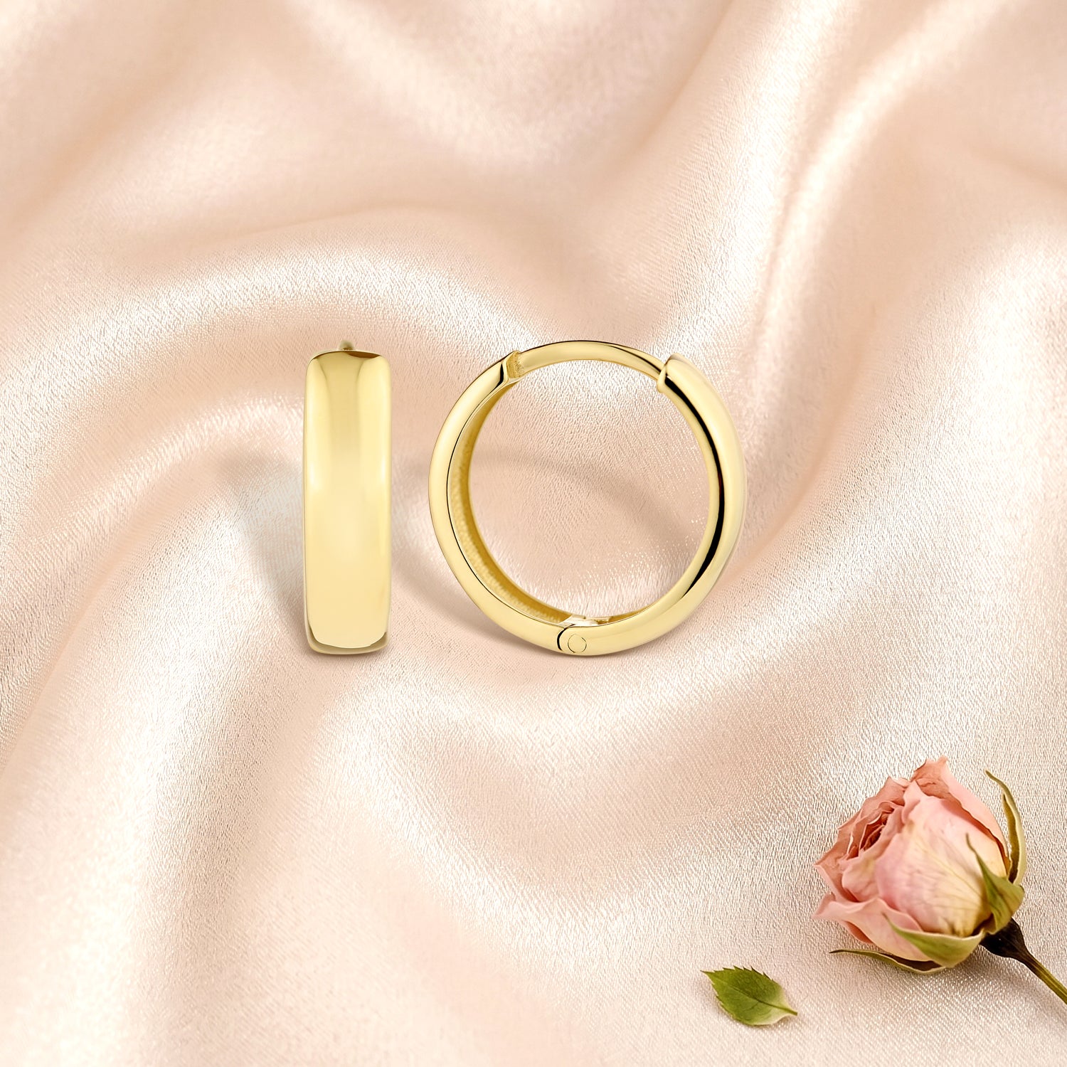 9ct Yellow Gold Huggie Earrings