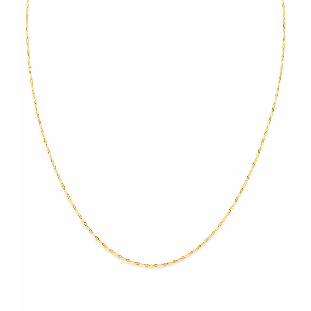 9ct Yellow Gold 18 Inch Forzatina Disc Chain