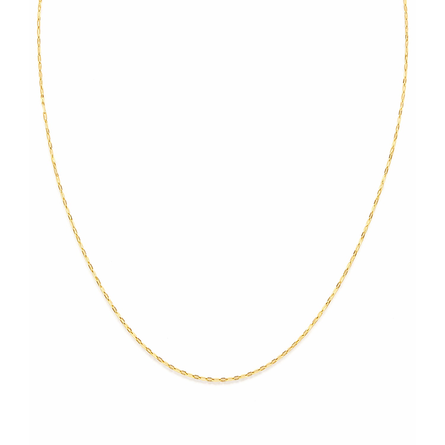 9ct Yellow Gold 18 Inch Forzatina Disc Chain
