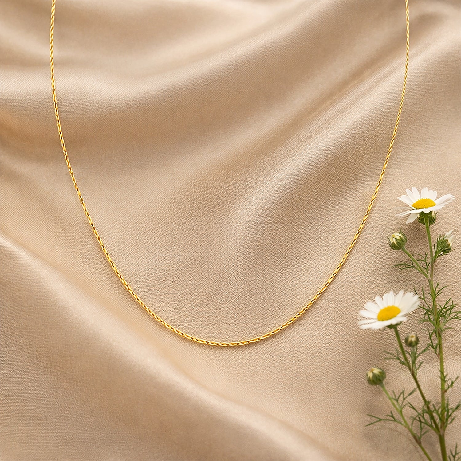 9ct Yellow Gold 18 Inch Forzatina Disc Chain