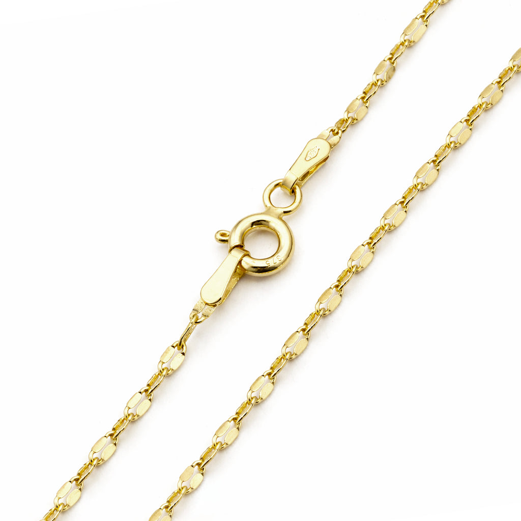 9ct Yellow Gold 7.5 Inch Forzatina Disc Bracelet