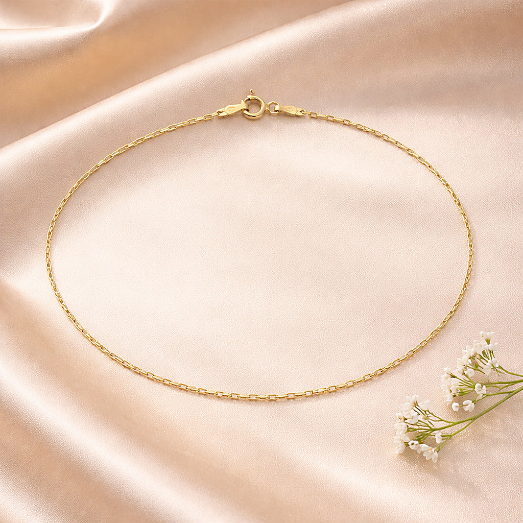 9ct Yellow Gold 7.5 Inch Forzatina Disc Bracelet