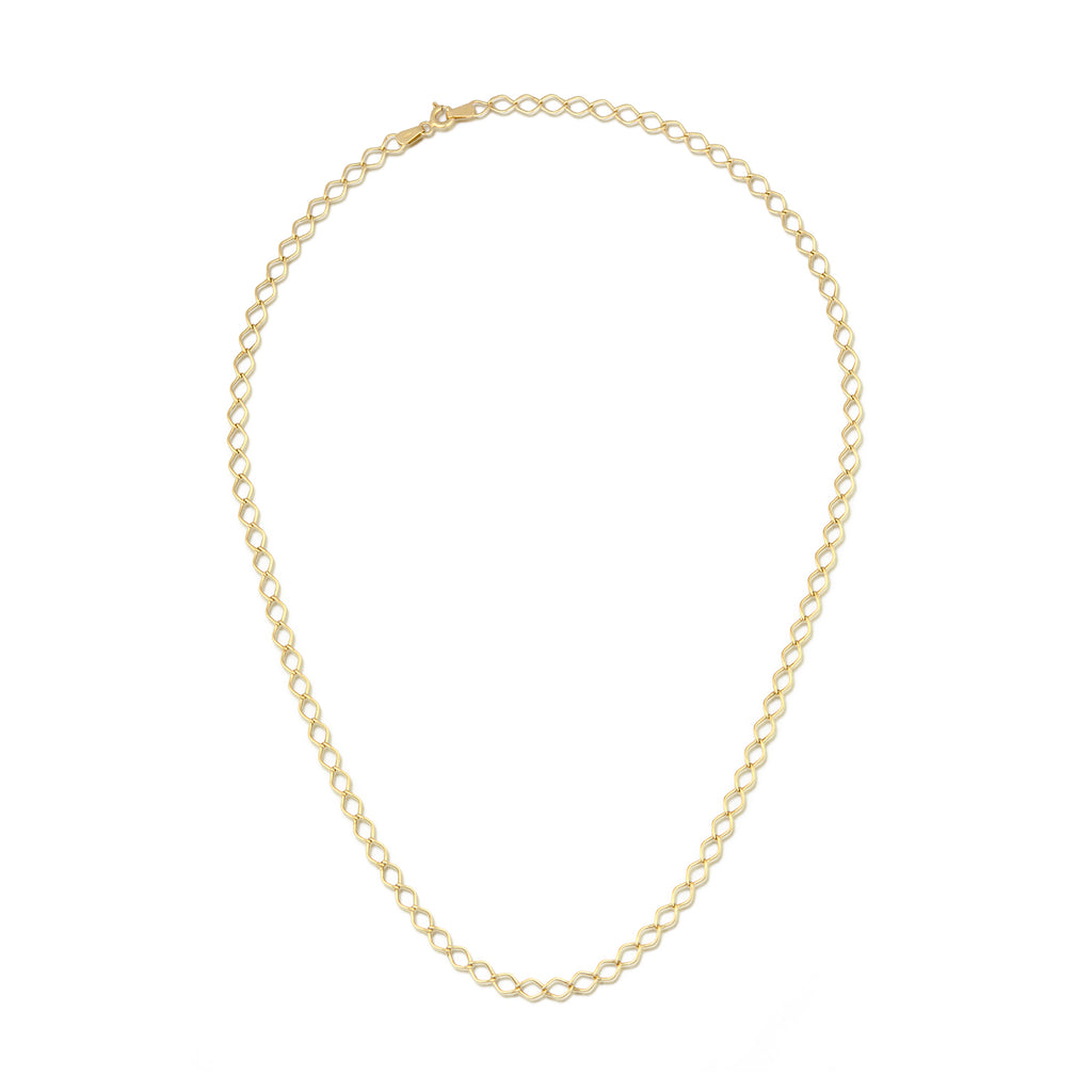 9ct Yellow Gold 18 Inch Rombo Chain
