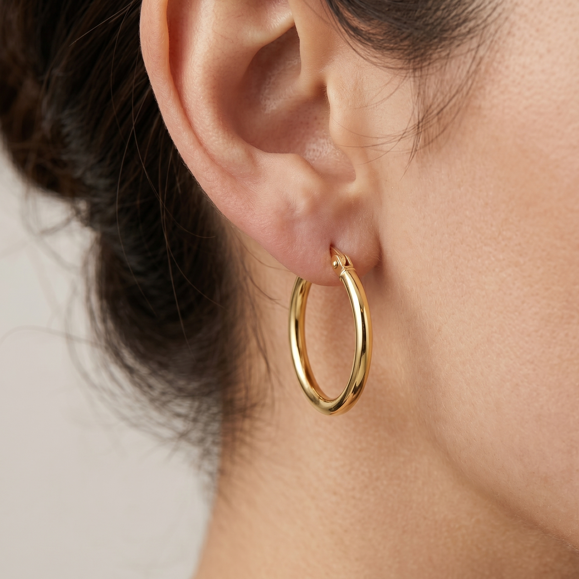 Hoop Earrings - detail view | Prime Jewellery