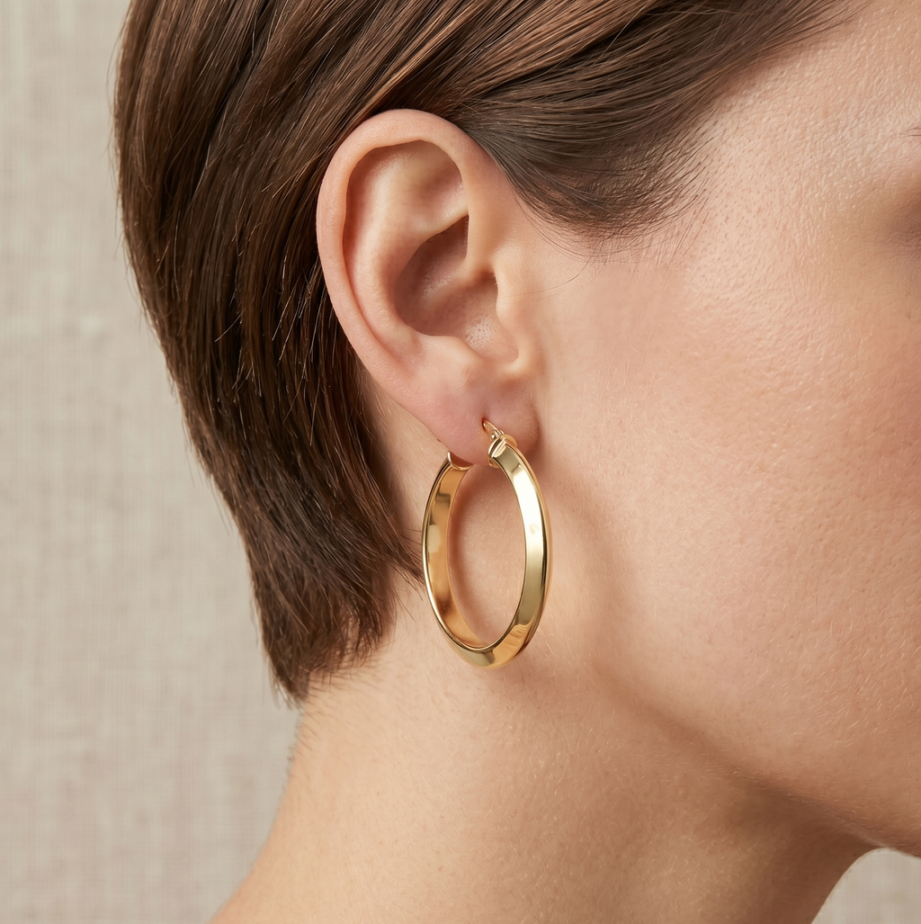 Hoop Earrings - detail view | Prime Jewellery
