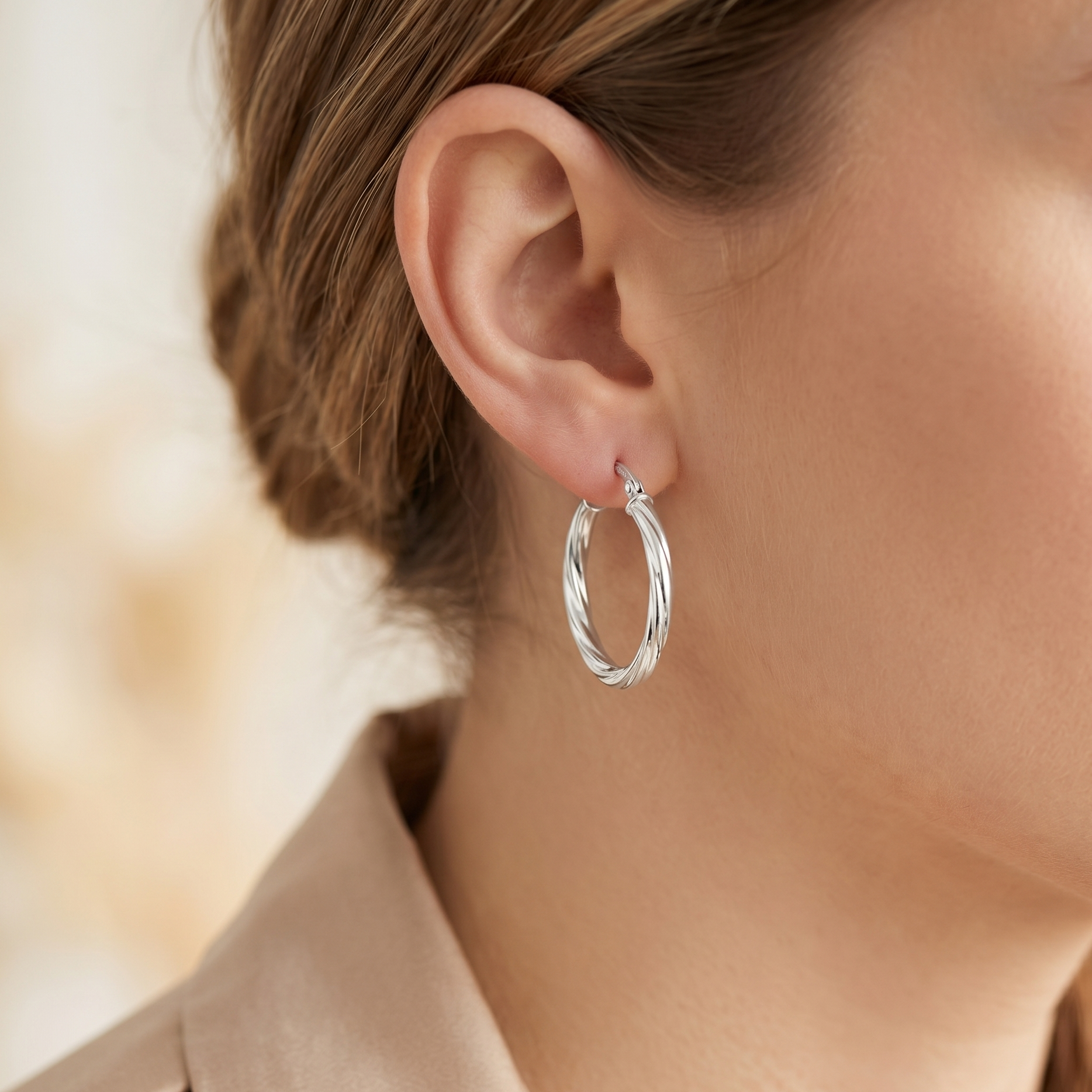 Hoop Earrings - detail view | Prime Jewellery