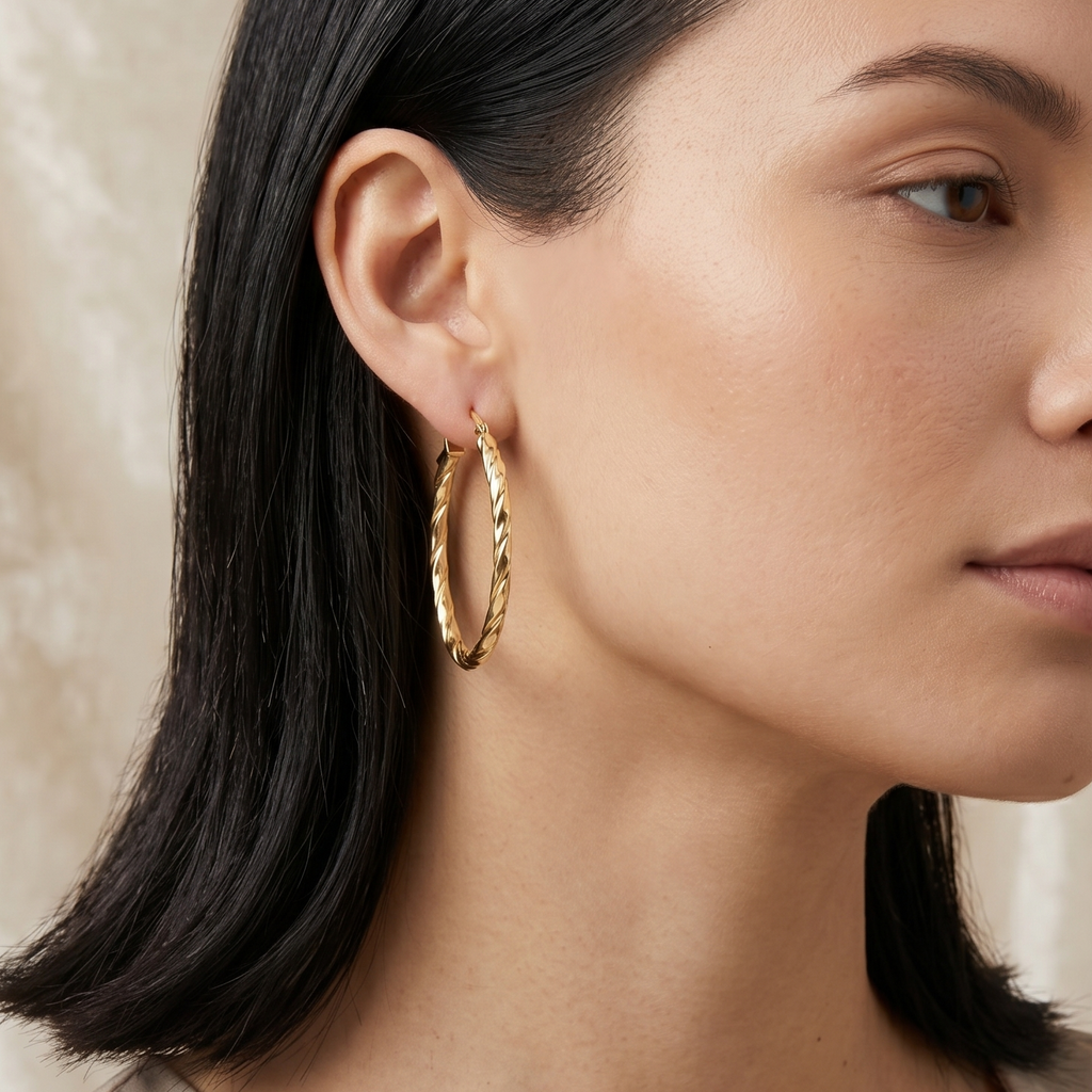 Hoop Earrings - detail view | Prime Jewellery
