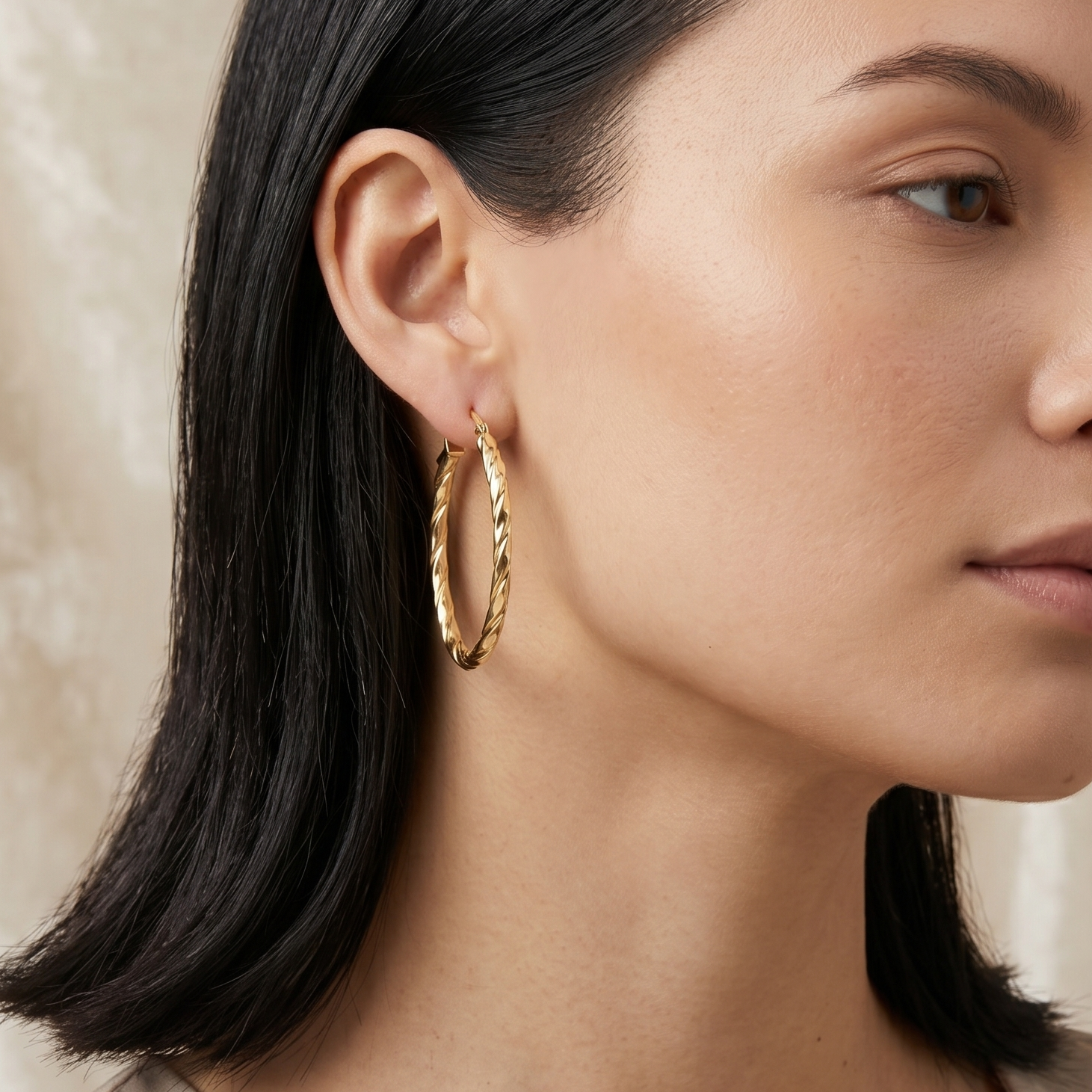 Hoop Earrings - detail view | Prime Jewellery