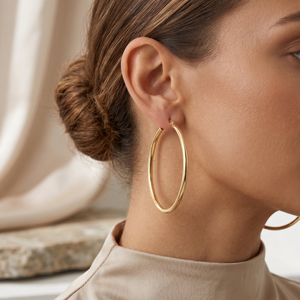 Hoop Earrings - detail view | Prime Jewellery