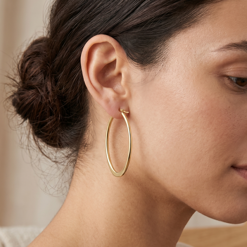 Hoop Earrings - detail view | Prime Jewellery