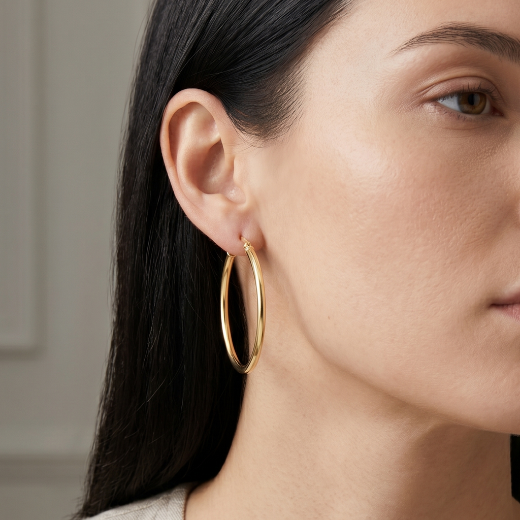 Hoop Earrings - detail view | Prime Jewellery