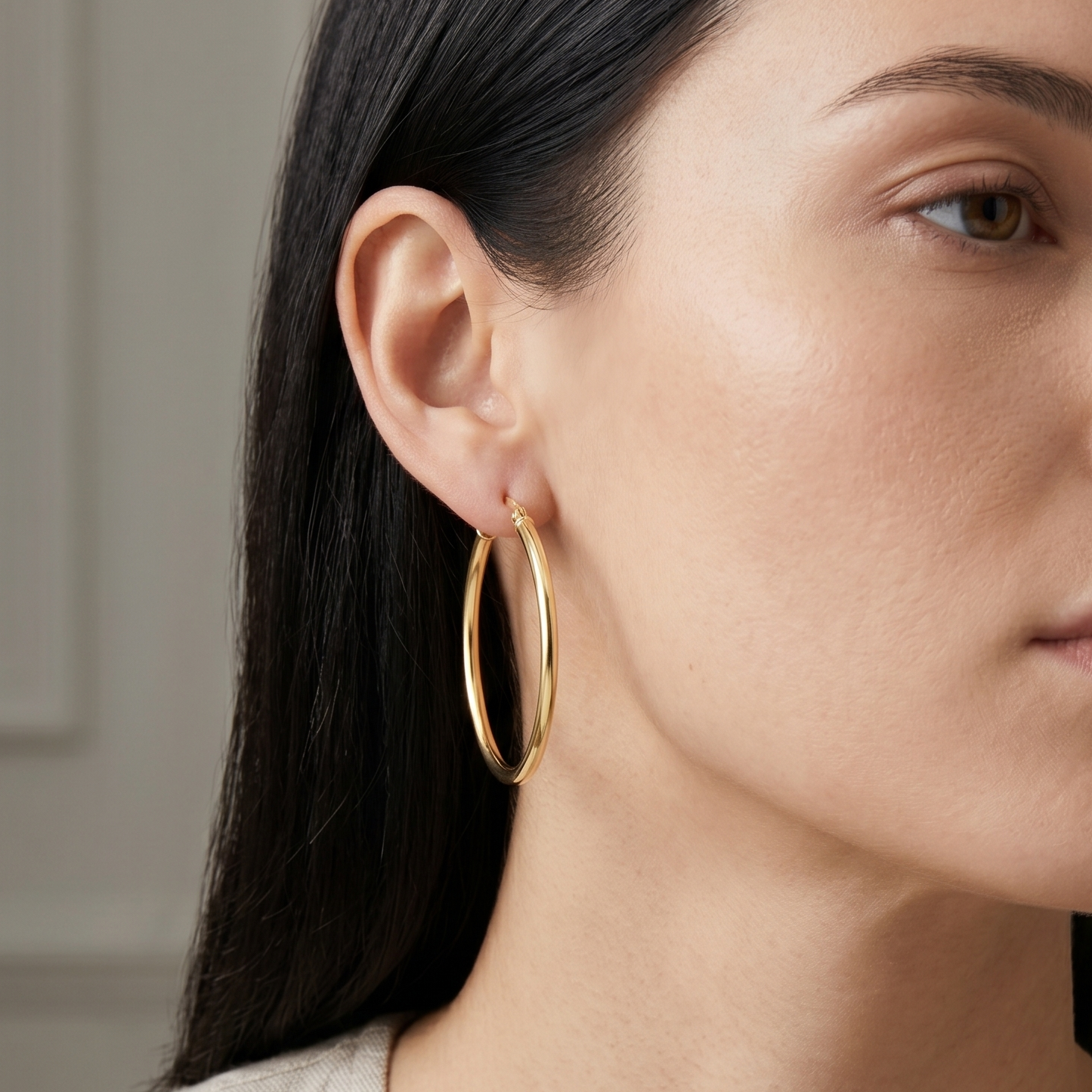 Hoop Earrings - detail view | Prime Jewellery