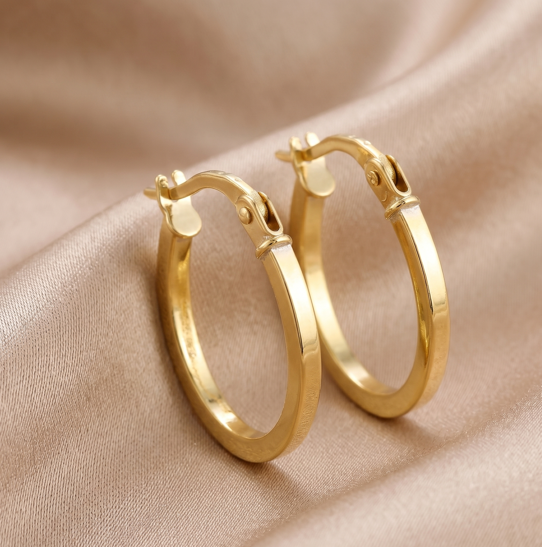 Small Hoop Earrings - detail view | Prime Jewellery