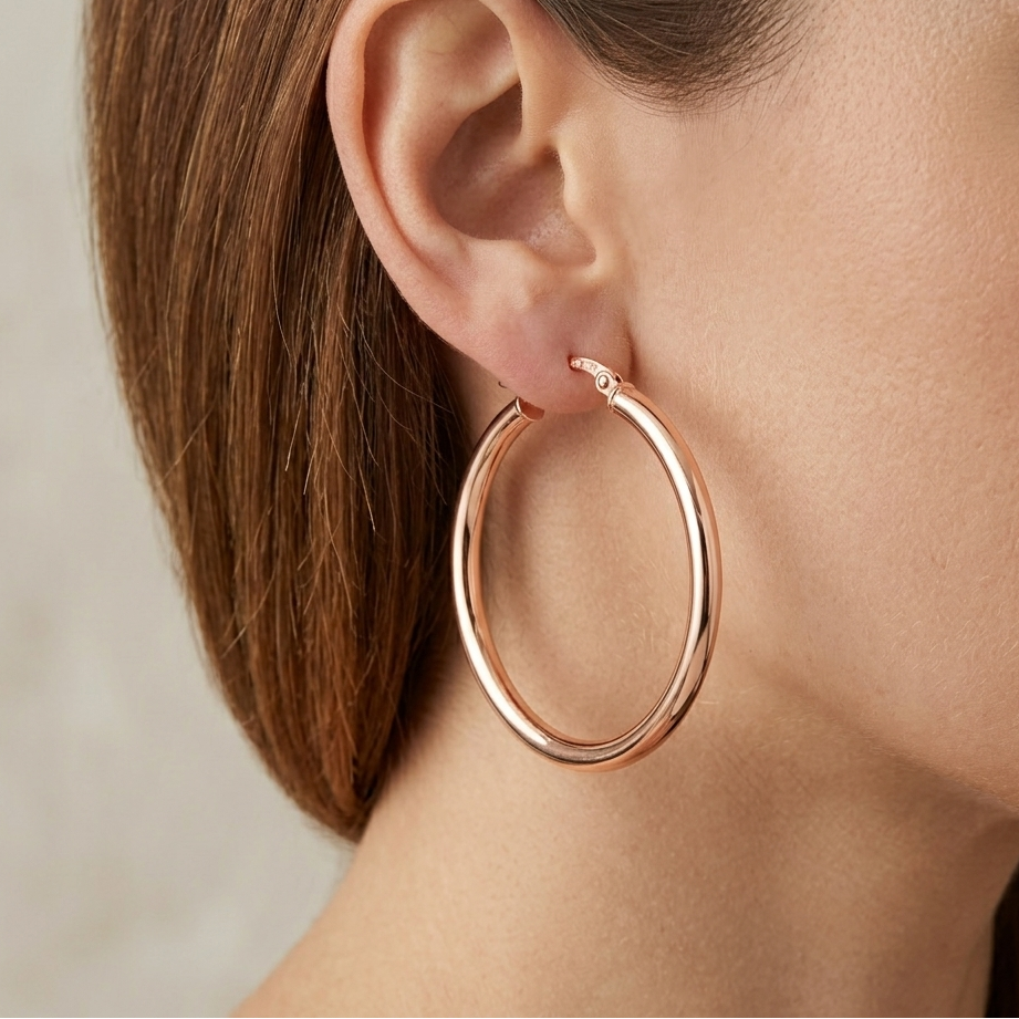 Hoop Earrings - detail view | Prime Jewellery