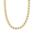 9ct Yellow Gold Fine Double Curb Chain Necklace 16 Inch