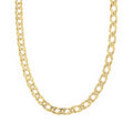 9ct Yellow Gold Fine Double Curb Chain Necklace 18 Inch