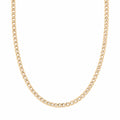 9ct Yellow Gold 18 Inch Fine Curb Chain Necklace