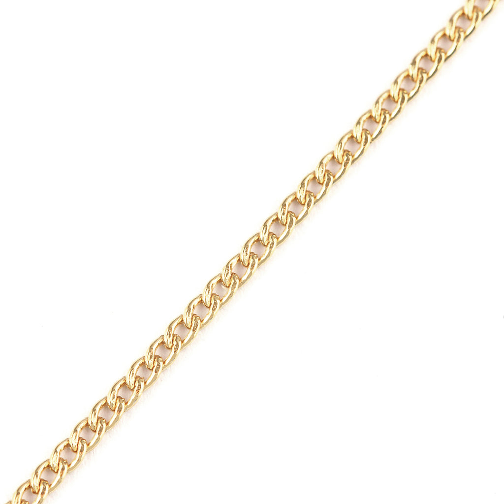 9ct Yellow Gold 18 Inch Fine Curb Chain Necklace
