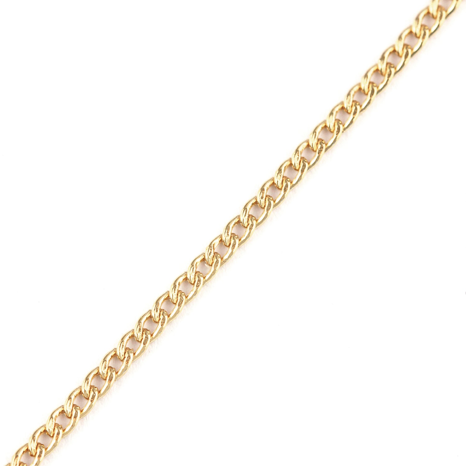 9ct Yellow Gold 18 Inch Fine Curb Chain Necklace