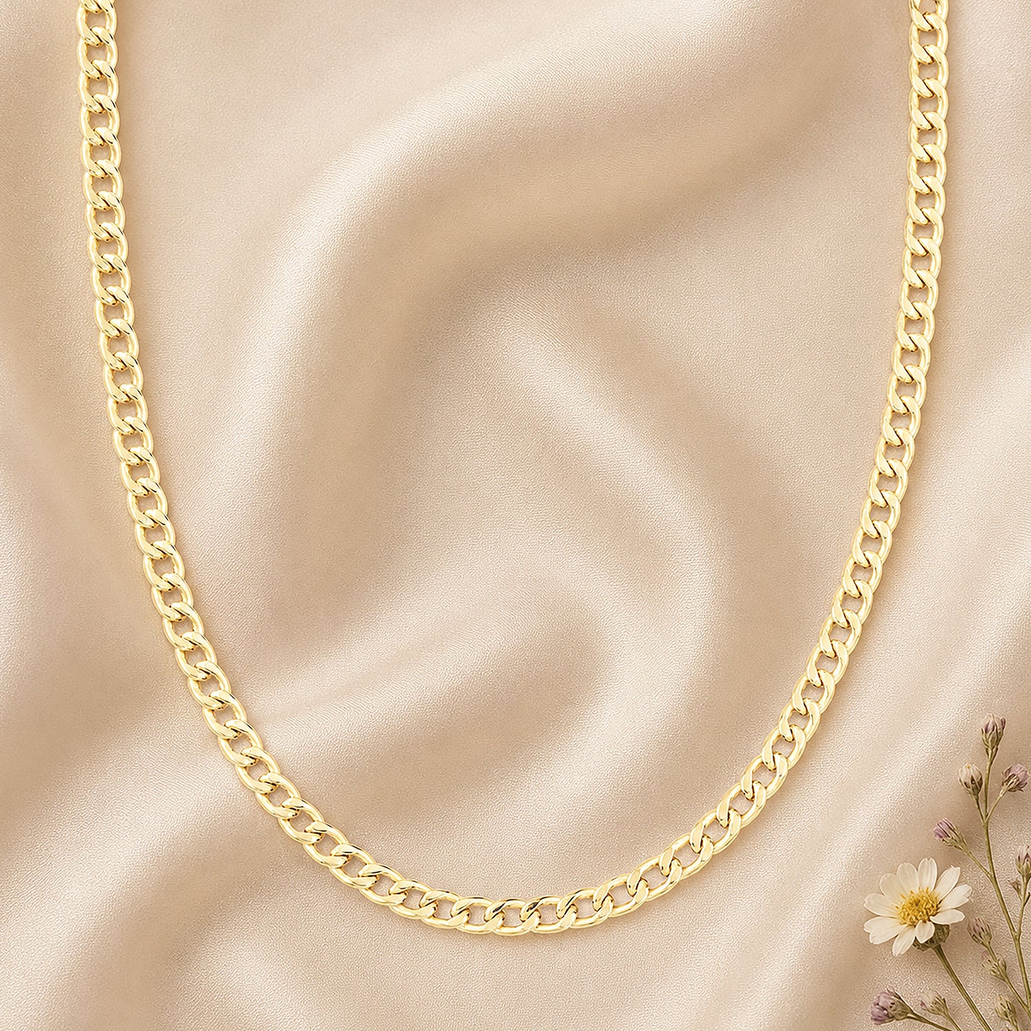 9ct Yellow Gold 18 Inch Fine Curb Chain Necklace