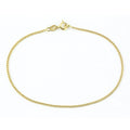 9ct Yellow Gold 7.5 Inch Fine Curb Chain Bracelet