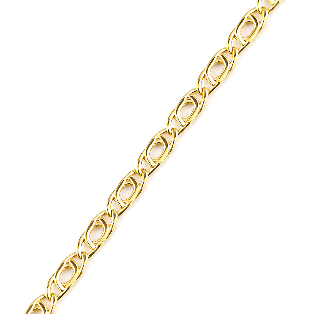 9ct Yellow Gold 16 Inch Mariner Chain Necklace