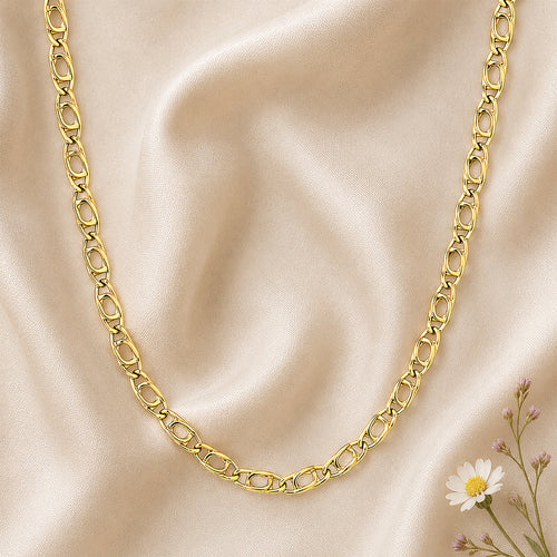 9ct Yellow Gold 16 Inch Mariner Chain Necklace