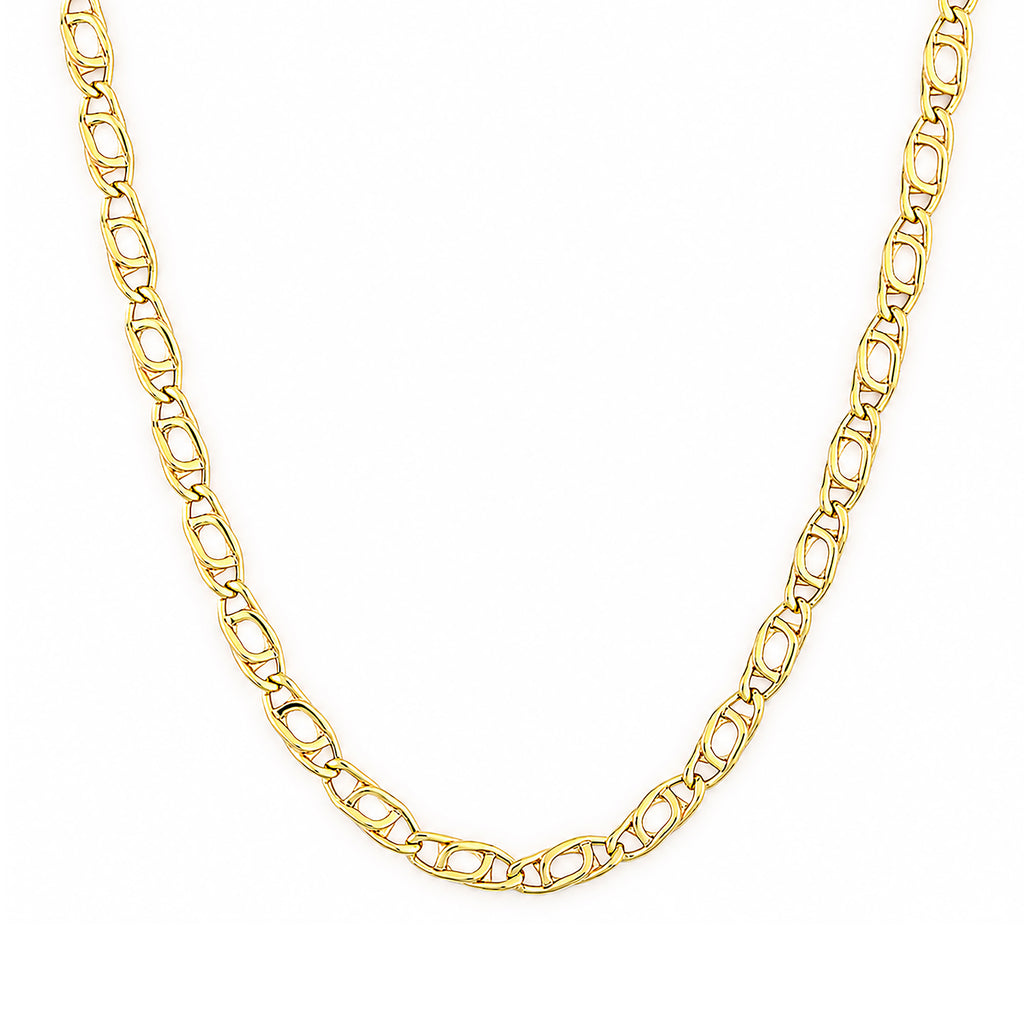 9ct Yellow Gold 18 Inch Mariner Chain Necklace