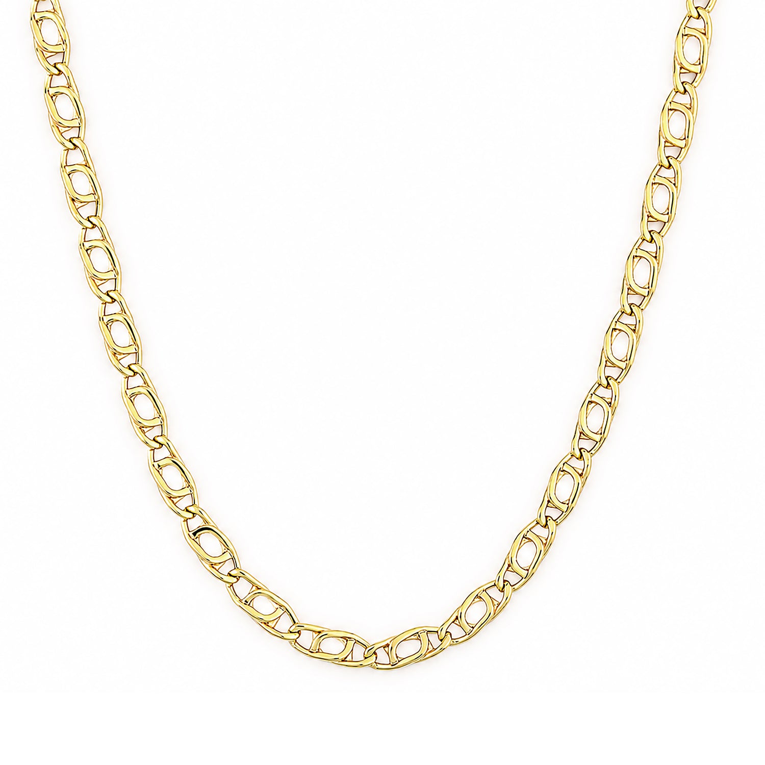 9ct Yellow Gold 20 Inch Mariner Chain Necklace