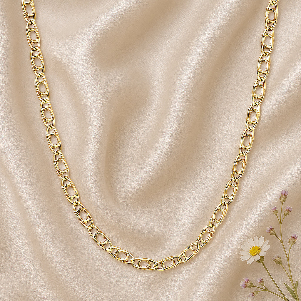 9ct Yellow Gold 20 Inch Mariner Chain Necklace