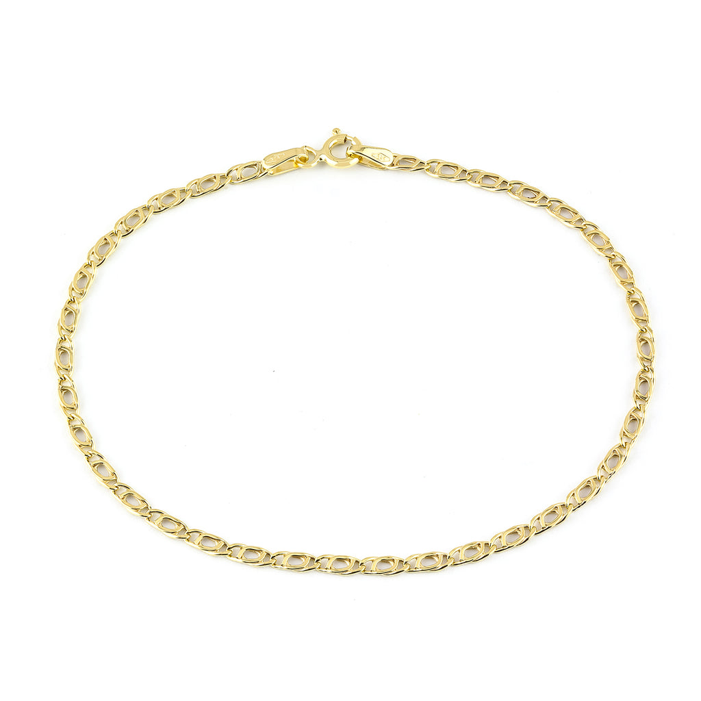 9ct Yellow Gold 7.5 Inch Mariner Chain Bracelet