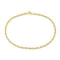 9ct Yellow Gold 7.5 Inch Mariner Chain Bracelet
